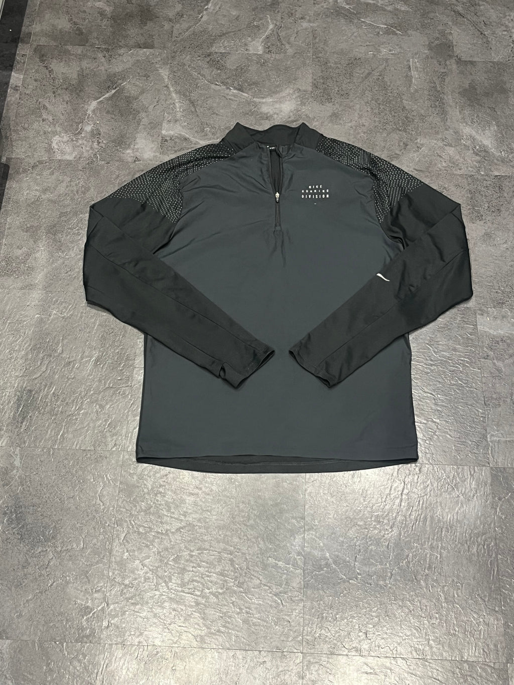 Black Nike Men’s Dri Fit Running Division Flash 1/2 Zip Top
