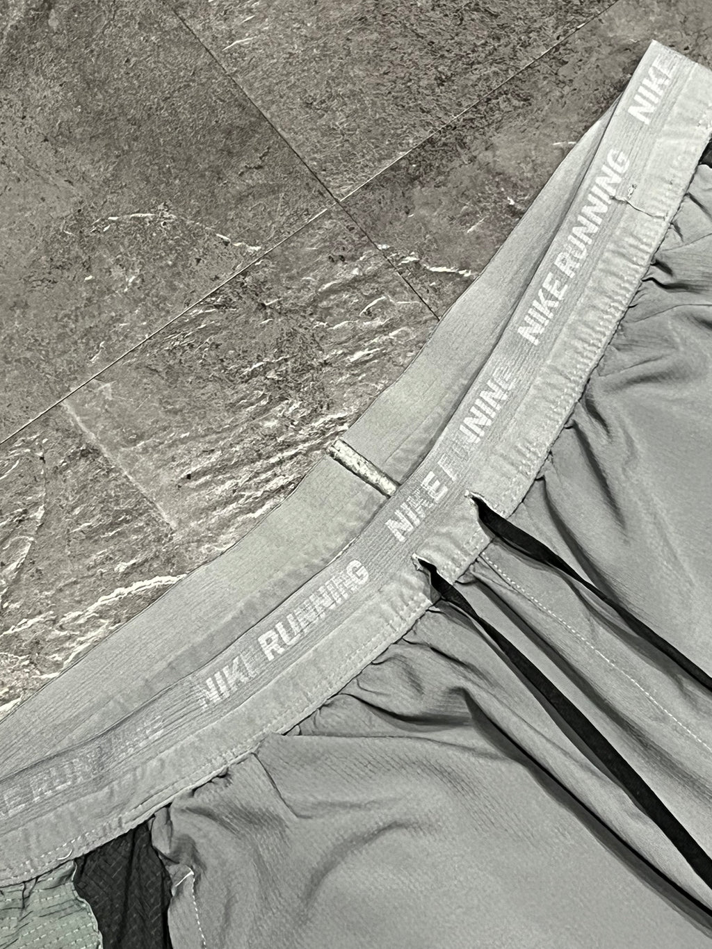 Grey/Black Nike Men’s Dri Fit Flex Stride 2IN1 7” Running Shorts