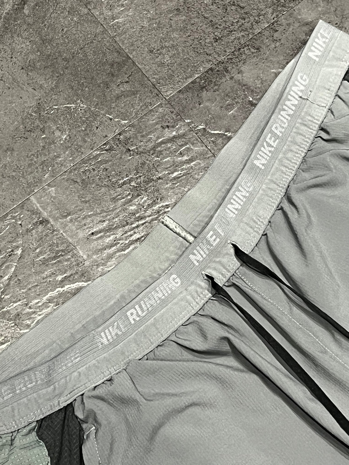 Grey/Black Nike Men’s Dri Fit Flex Stride 2IN1 7” Running Shorts