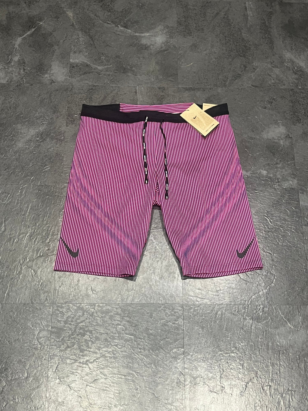 Purple & Black Nike Men’s Dri Fit ADV Aeroswift Racing 1/2 Tights