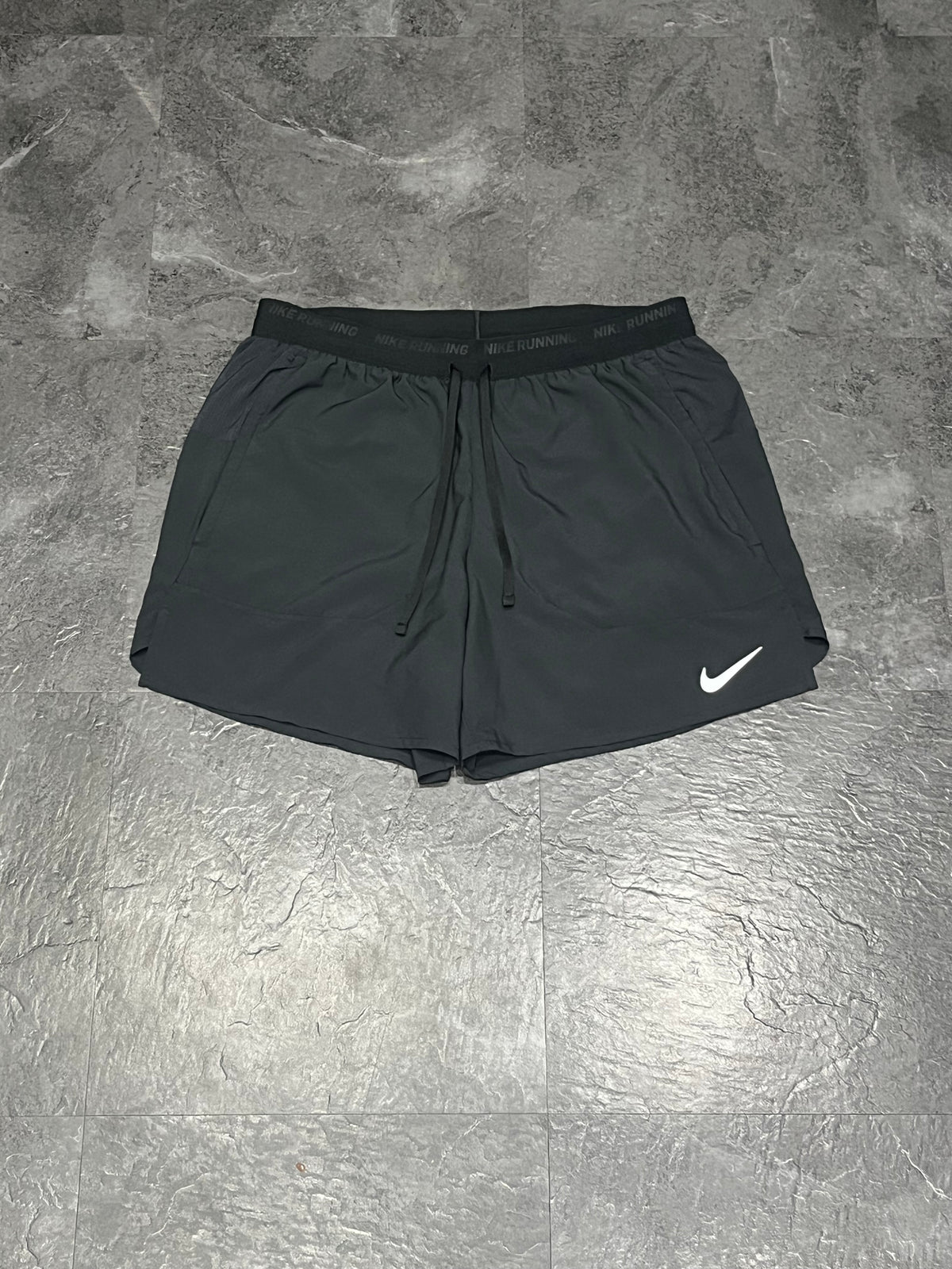 Black Nike Men’s Dri Fit Flex Stride 5” Brief Lined Running Shorts
