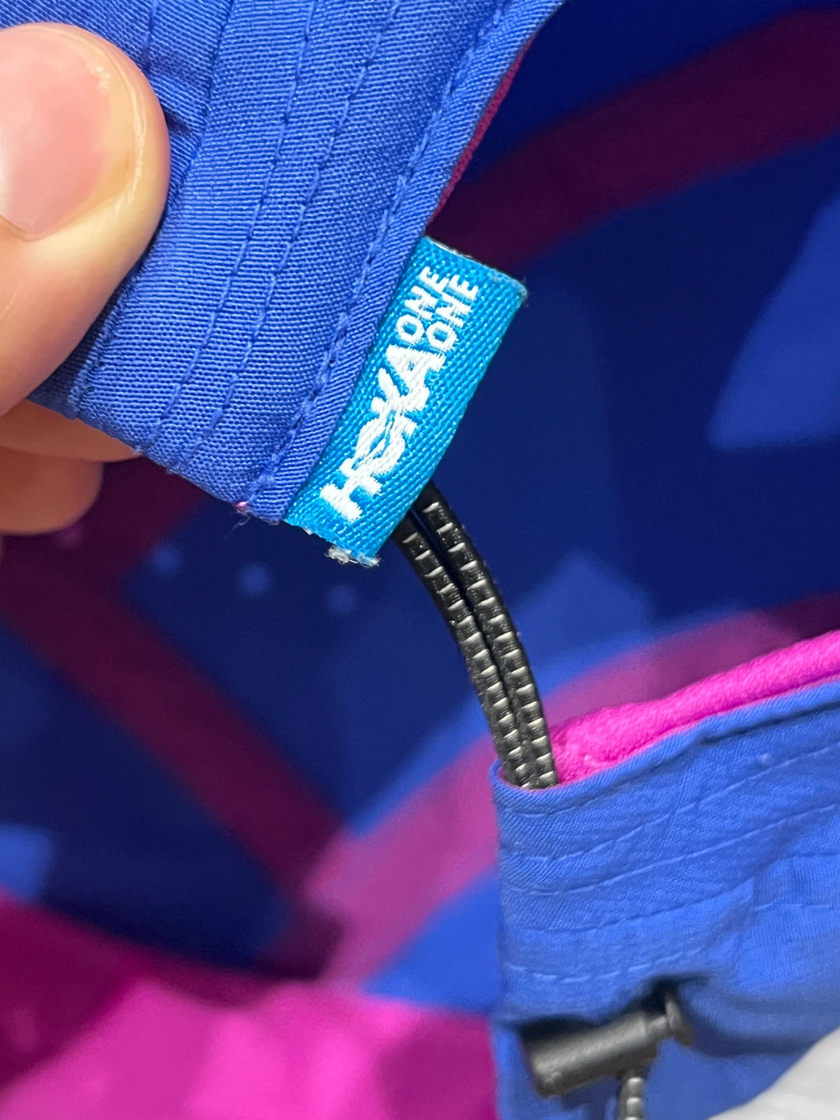 Blue & Purple Hoka Unisex Packable Trail Running Cap