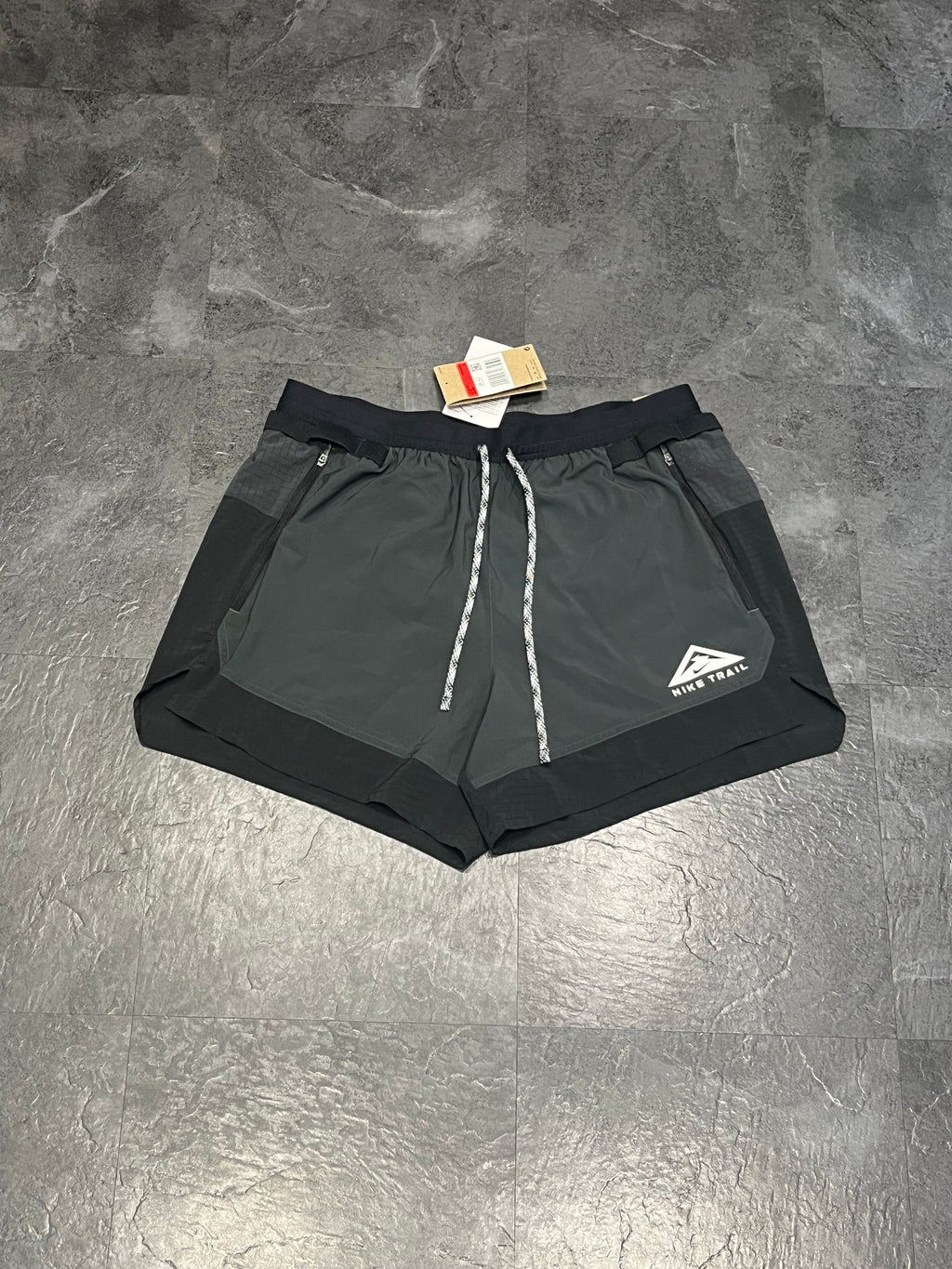 Black Nike Men’s Dri Fit Trail 5” Brief Lined Running Shorts