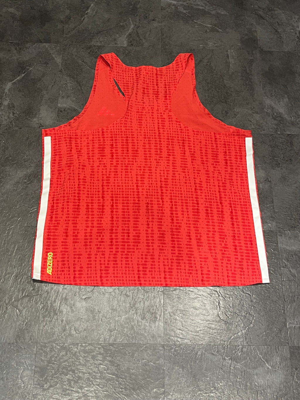 Red Adidas Adizero Men’s Promo Racing Singlet