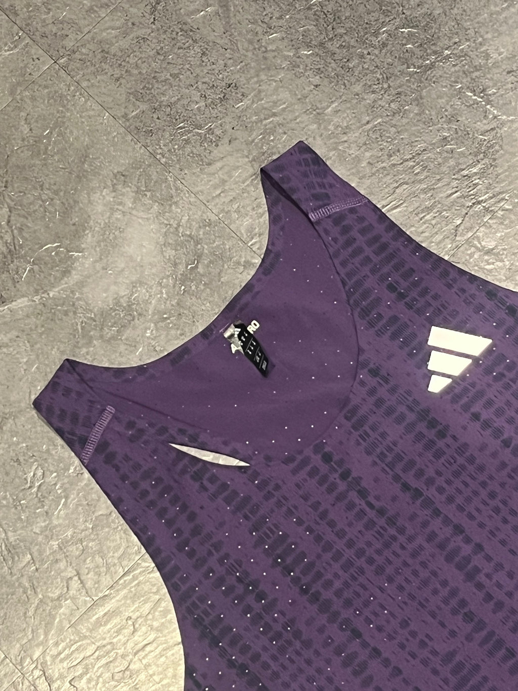 Purple Adidas Adizero Men’s Promo Racing Singlet