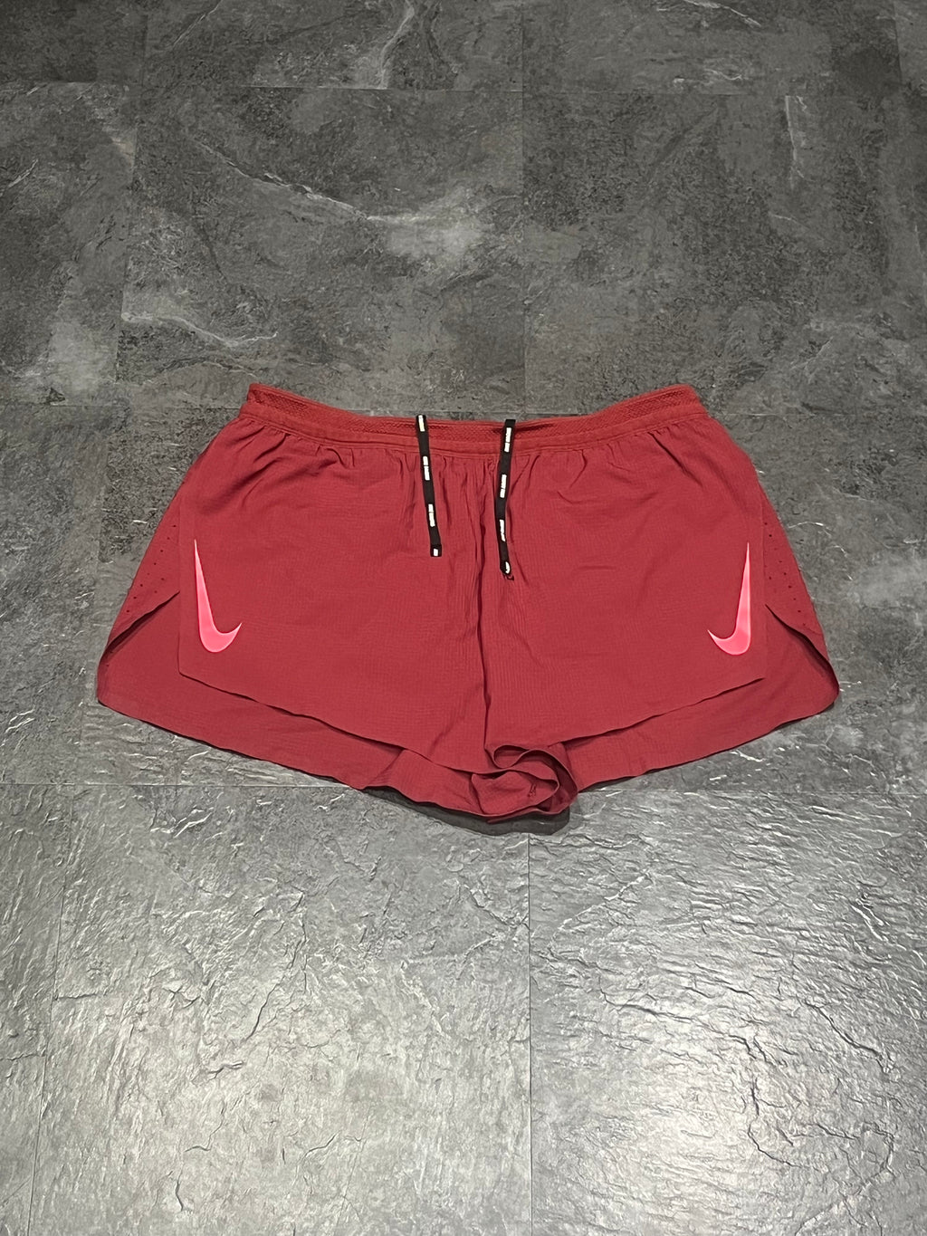 Red Nike Men’s Dri Fit ADV Aeroswift 2” Racing Split Shorts