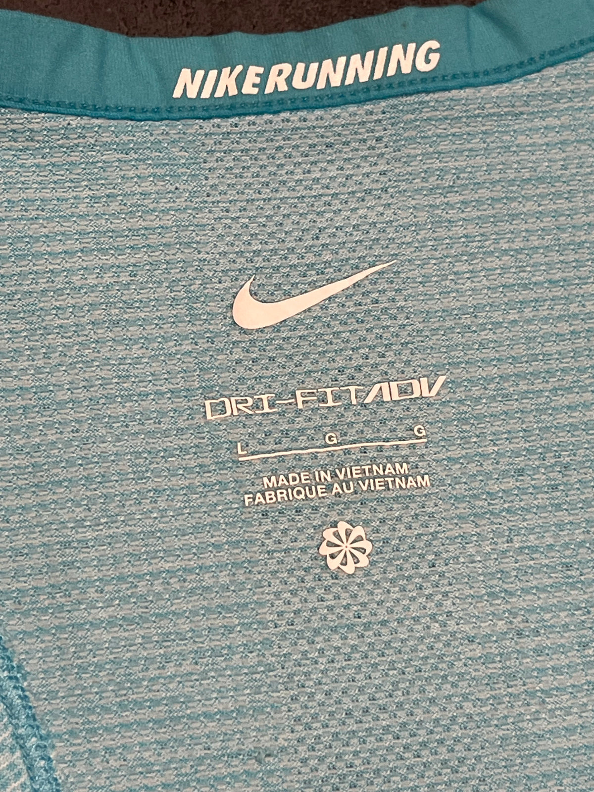 Light Blue Nike Men’s Dri Fit ADV Running Singlet
