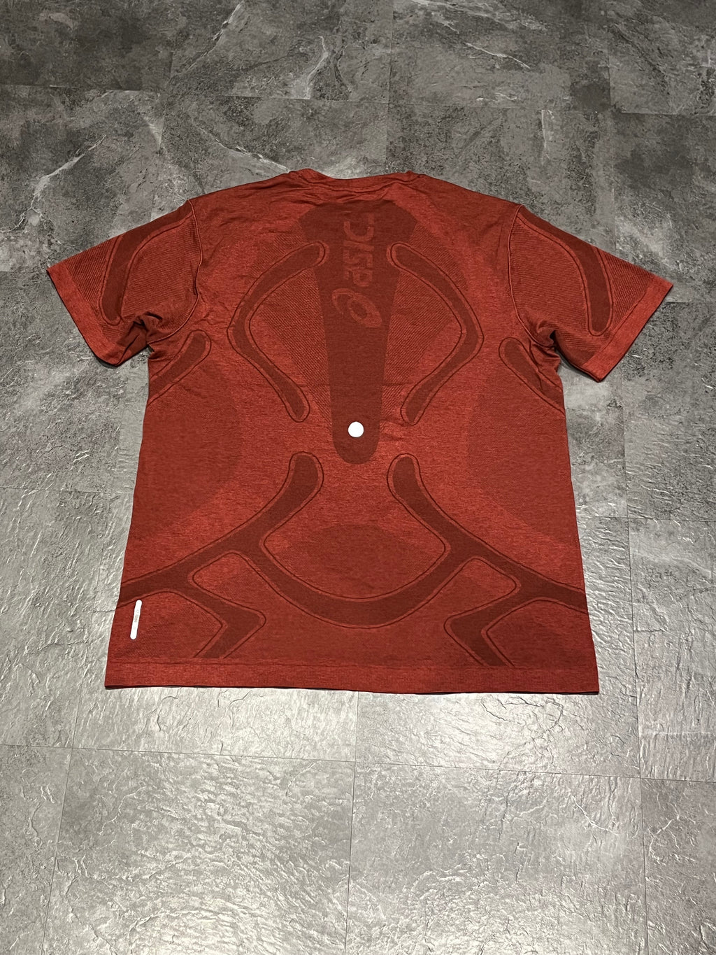 Dark Red Asics Men’s Seamless Actibreeze SS Running T Shirt