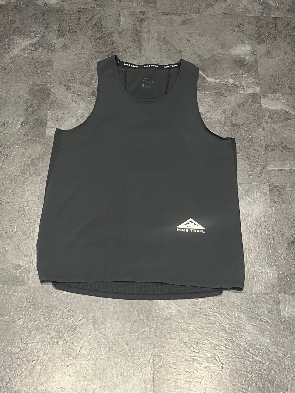 Black Nike Men’s Dri Fit Trail Running Singlet