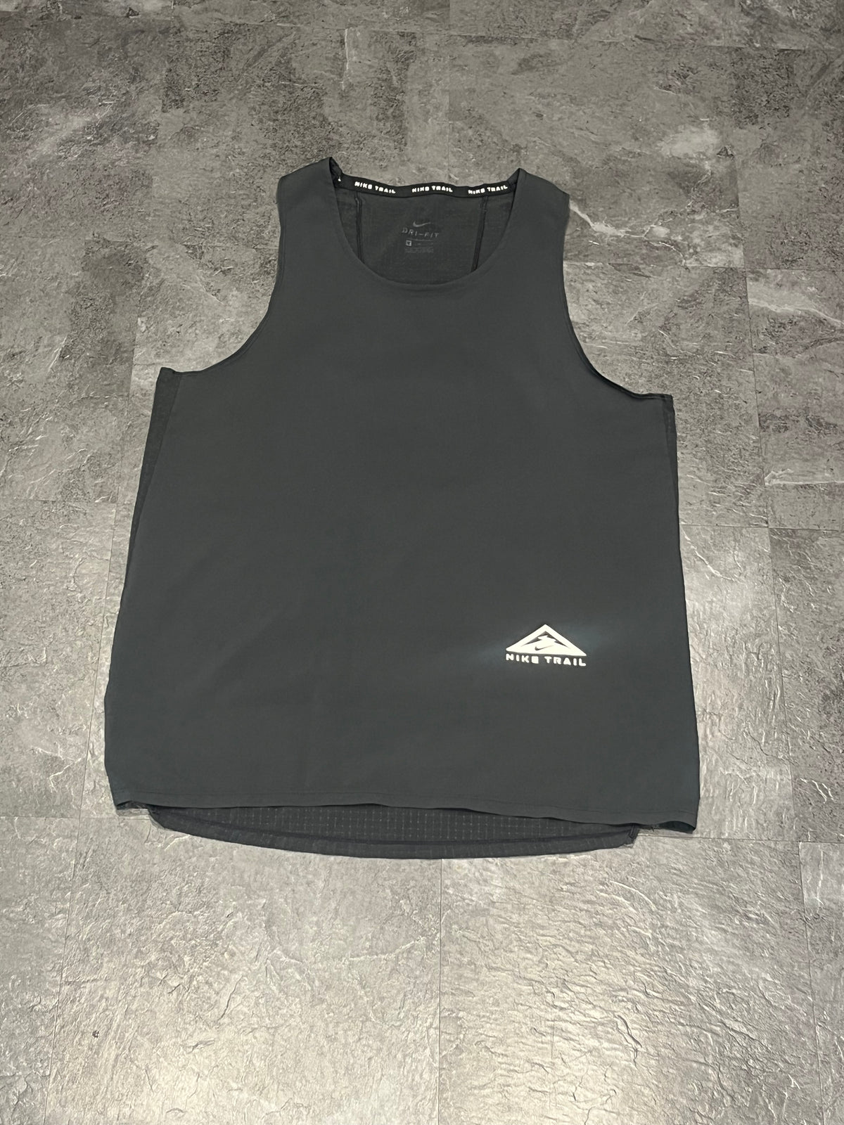 Black Nike Men’s Dri Fit Trail Running Singlet