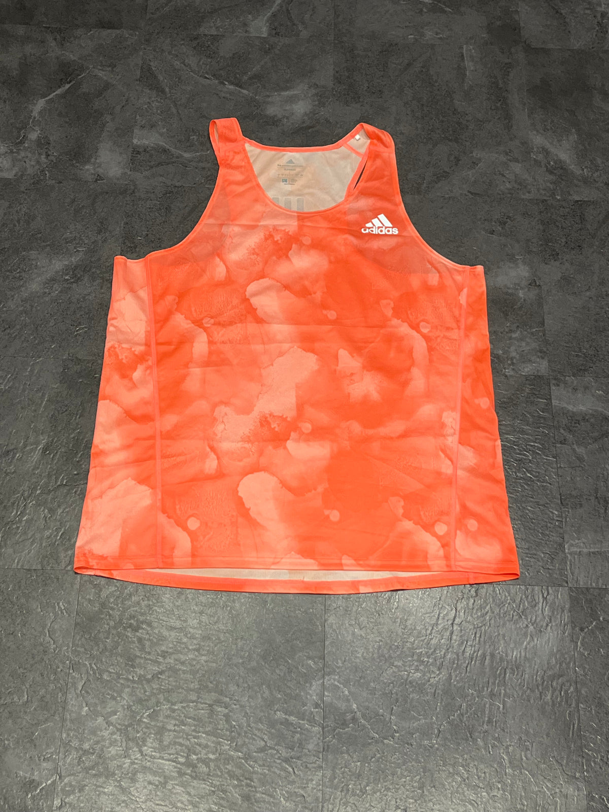 Orange Adidas Men’s Aeroready Racing Singlet