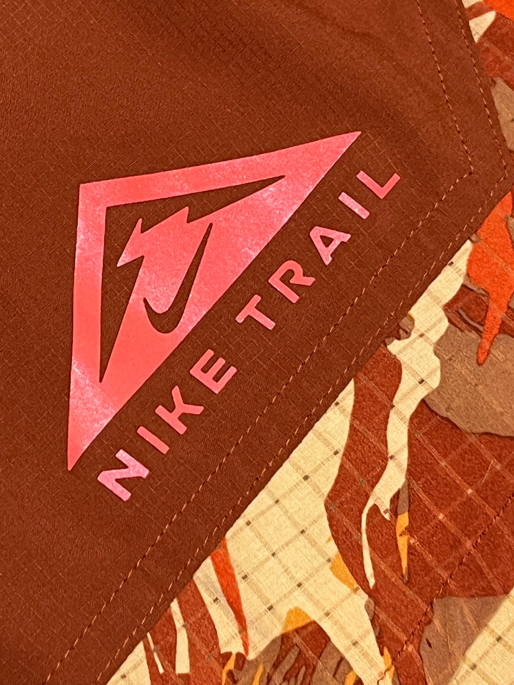 Orange Nike Men’s Dri Fit Trail 5” Brief Lined Running Shorts