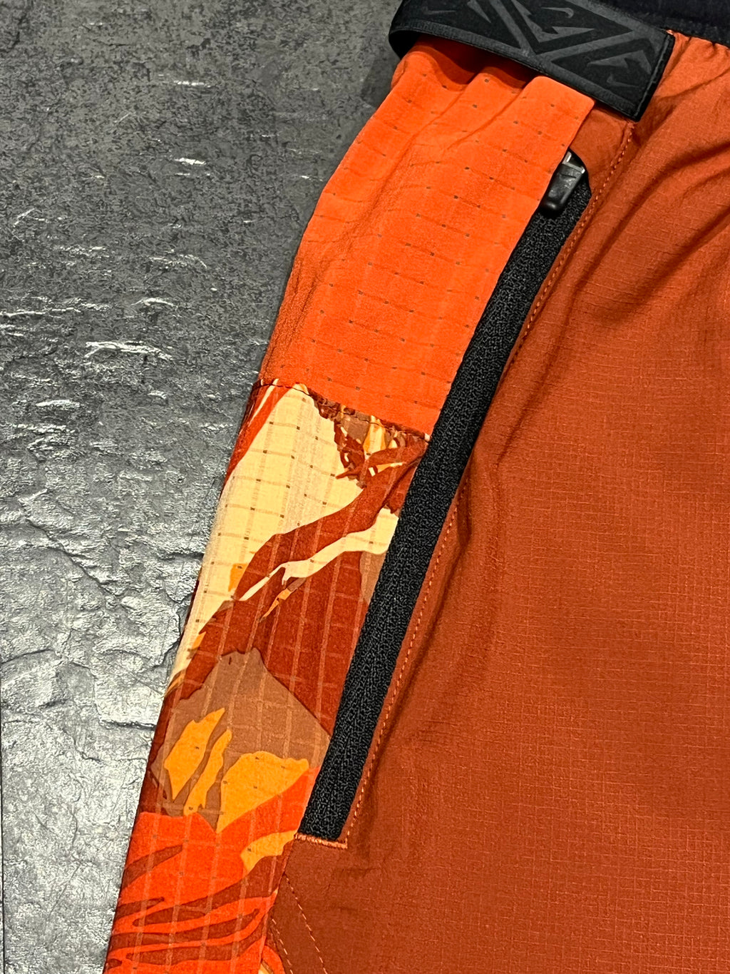 Orange Nike Men’s Dri Fit Trail 5” Brief Lined Running Shorts