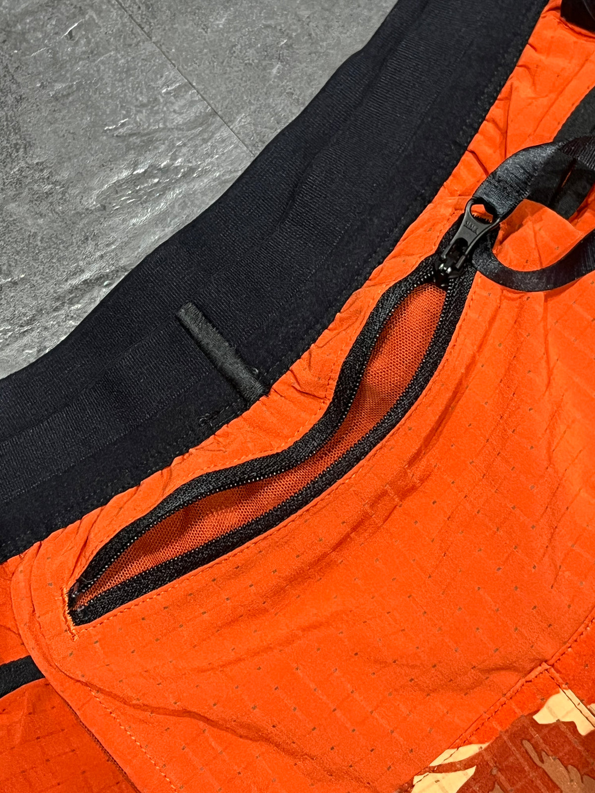 Orange Nike Men’s Dri Fit Trail 5” Brief Lined Running Shorts