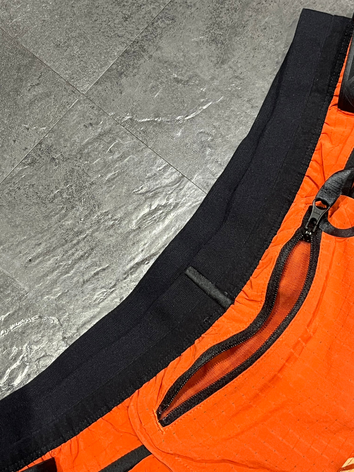 Orange Nike Men’s Dri Fit Trail 5” Brief Lined Running Shorts