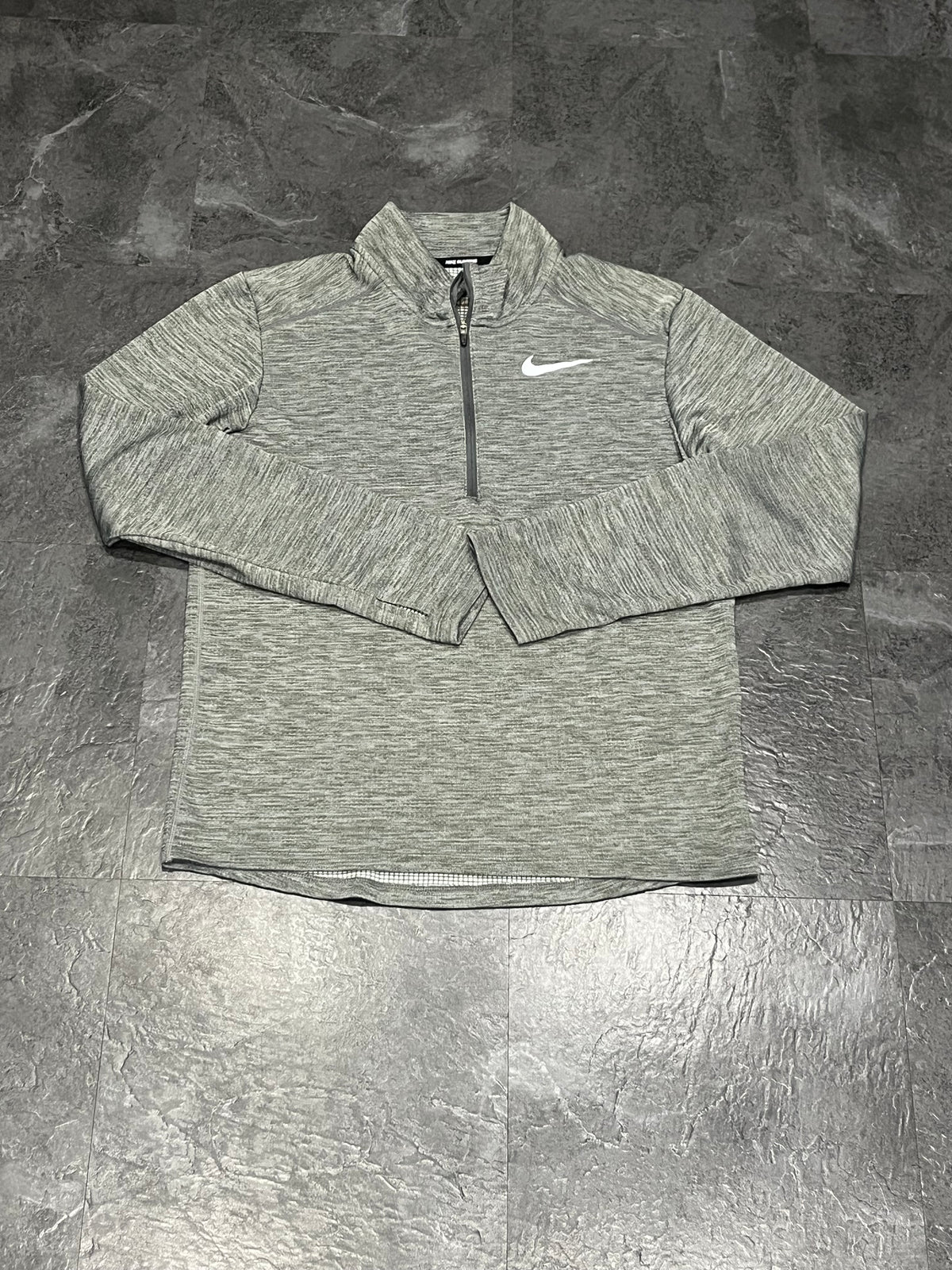 Grey Nike Men’s Dri Fit Pacer 1/4 Zip Top