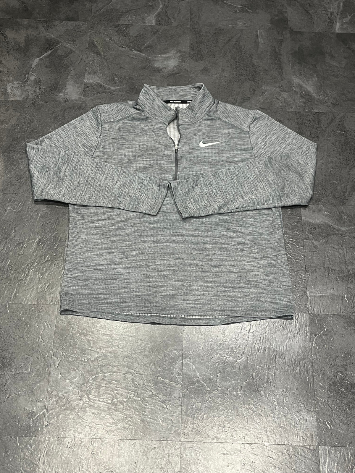 Grey Nike Men’s Dri Fit Pacer 1/4 Zip Top